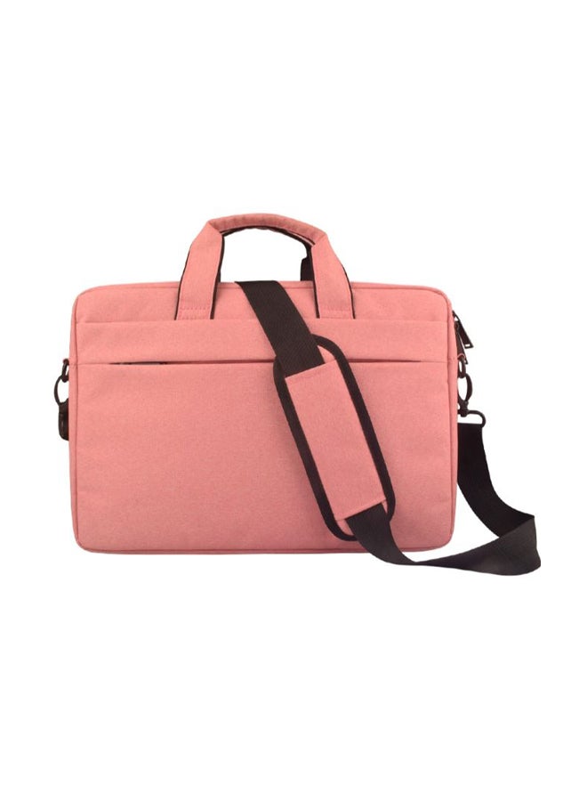 Wear-Resistant Laptop Bag With Shoulder Strap Pink