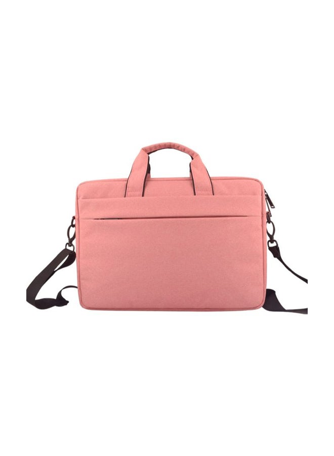 Wear-Resistant Laptop Bag With Shoulder Strap Pink