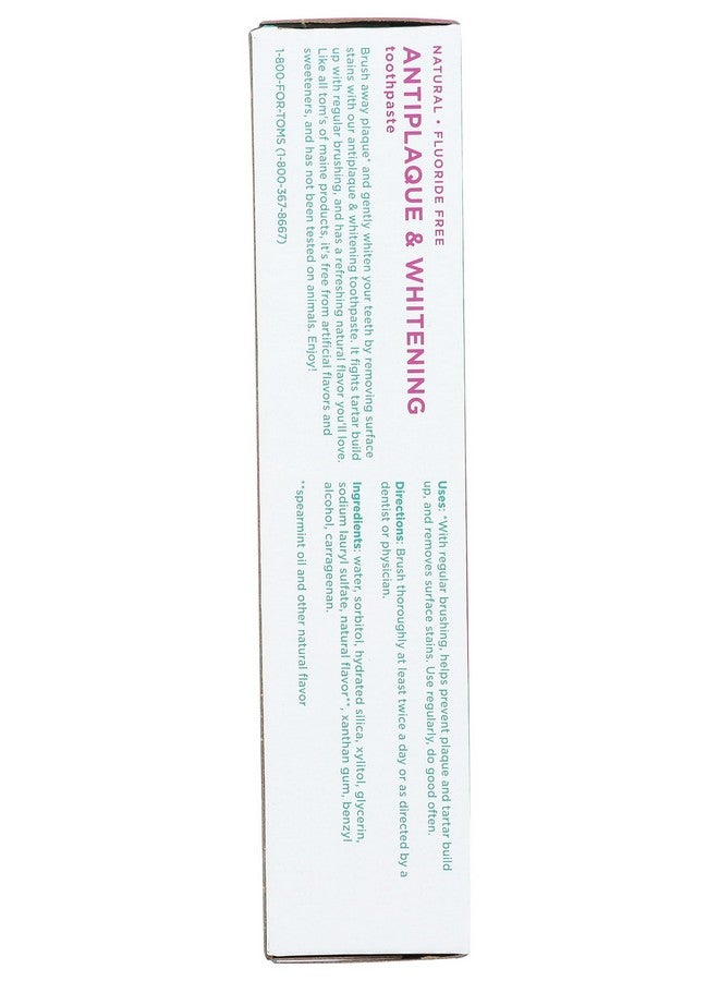 Toms Of Maine Whitening Spearmint Gel Toothpaste, 4 Oz