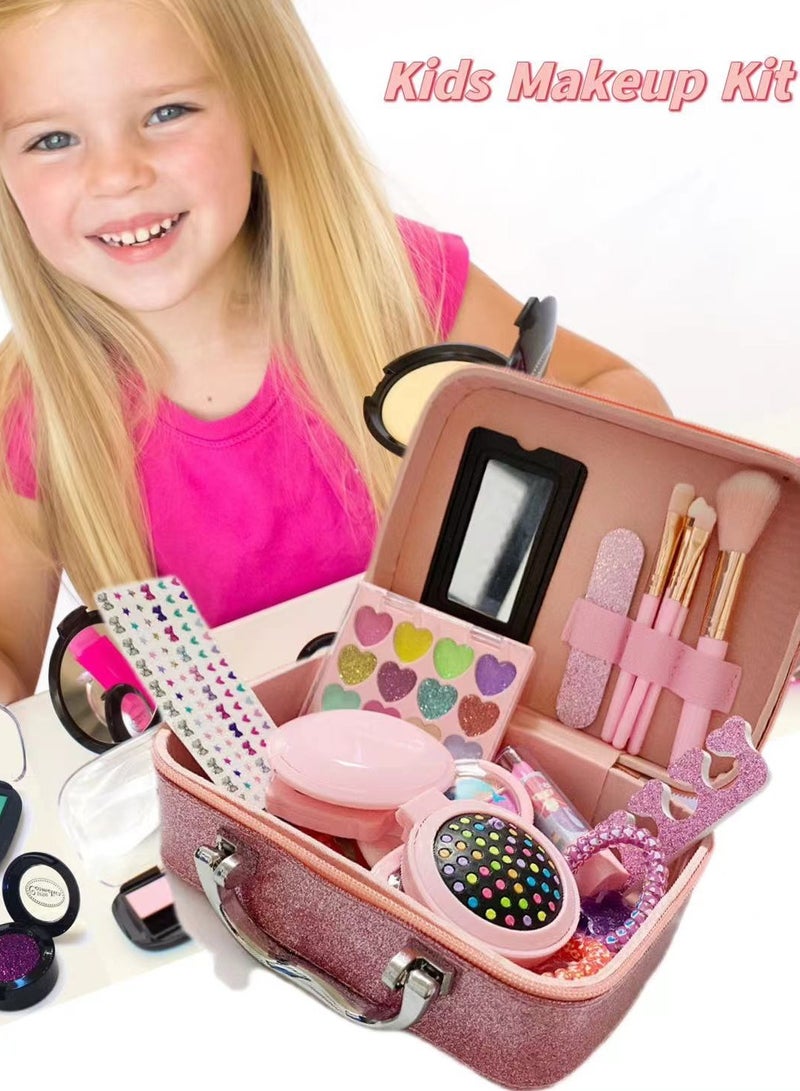 Girls and Children's Makeup Kit Toy can be Washed with Water Children's Makeup Toy Set is Non-Toxic and Suitable as a Gift for Children aged 3-12