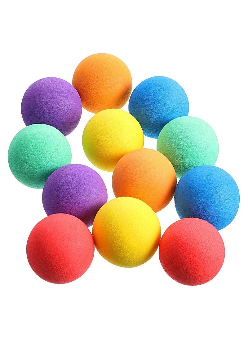 SPONG BALLS 6 PEC, Soft Foam Balls Assorted Play Balls Mini Sponge Balls Sponge Lightweight Play Ball for Crafts Birthday Party Favors gift