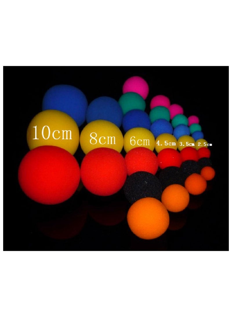 SPONG BALLS 6 PEC, Soft Foam Balls Assorted Play Balls Mini Sponge Balls Sponge Lightweight Play Ball for Crafts Birthday Party Favors gift