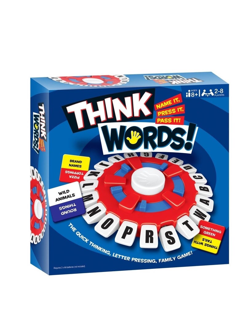 Think Words Game, Word Games, Fast-paced Family Board Game Learning Game for All, Board Game Tapple, Multiplayer Word Game, Choose A Category, Party Board Games