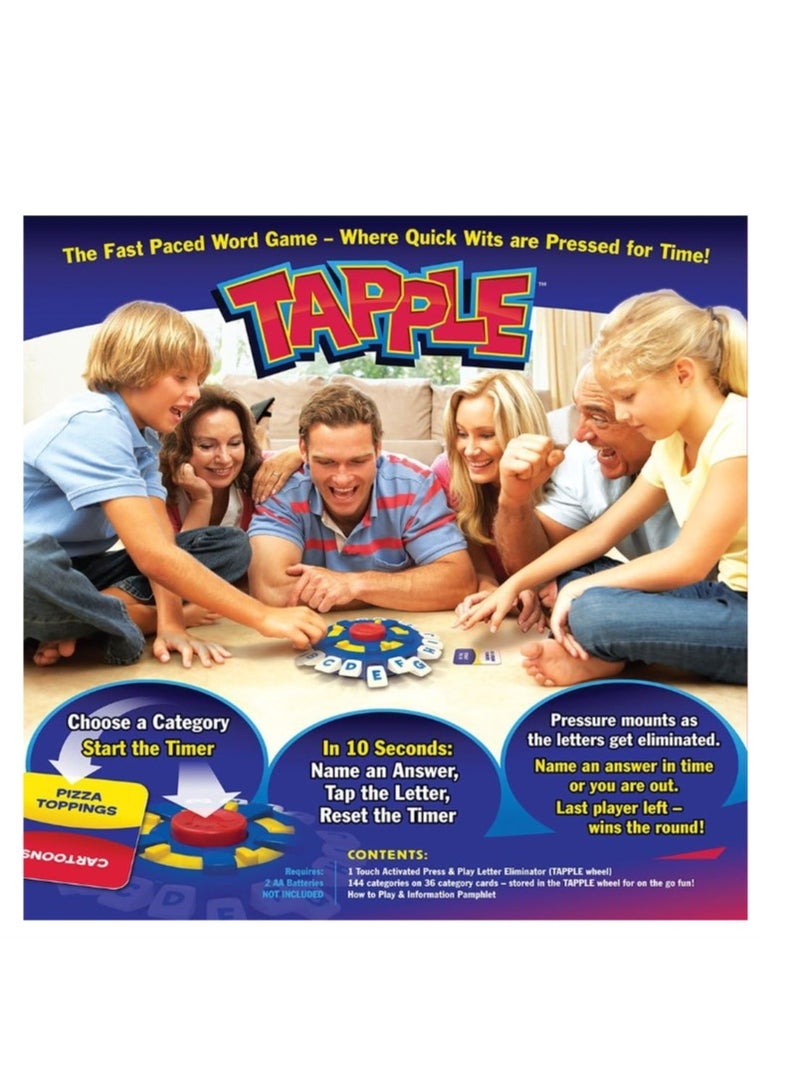 Think Words Game, Word Games, Fast-paced Family Board Game Learning Game for All, Board Game Tapple, Multiplayer Word Game, Choose A Category, Party Board Games