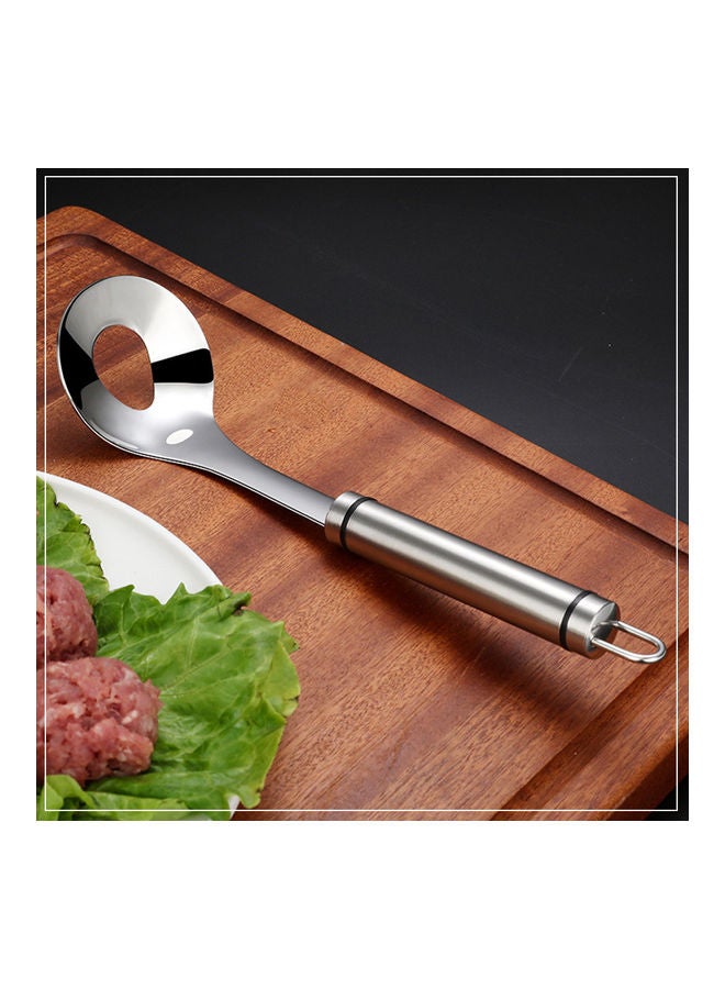 Stainless Steel Meatball Spoon Silver 24x6.5cm