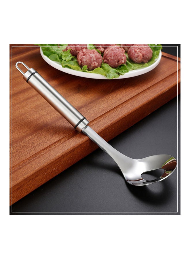 Stainless Steel Meatball Spoon Silver 24x6.5cm