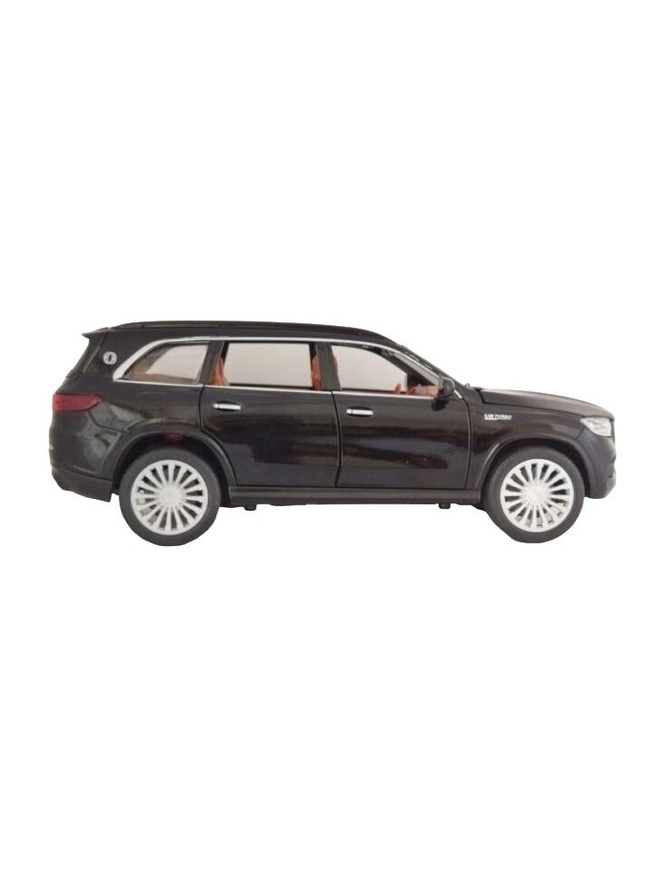 Luxury V8 SUV Diecast Model Car - 1:22 Scale, Black with Premium Interior & Detailed Features – Perfect Gift for Collectors