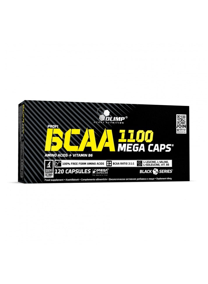 Olimp, BCAA 1100, Mega Caps, 120 Caps, 120 Servings