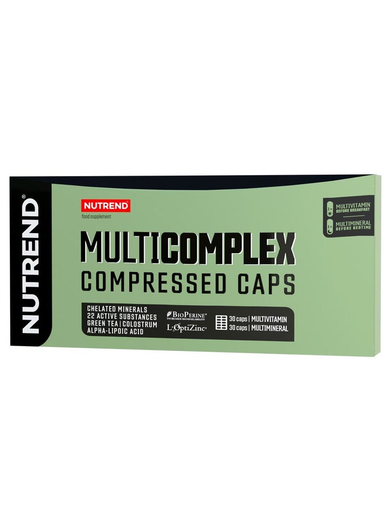 Nutrend, Multicomplex Compressed, Vitamins N Mineral, 30 Caps, 30 Servings