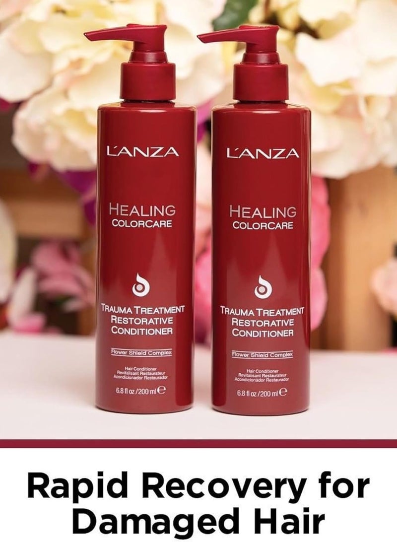 L'ANZA Trauma Treatment Restorative Conditioner- Hair Color Conditioner - Hair Conditioner for Color Treated Hair 6.8 fl. oz