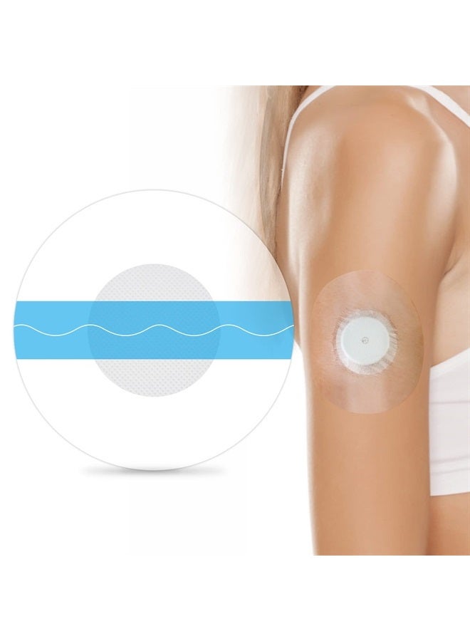 40Pack Latex-Free Medical Adhesive Patches for Freestyle Libre 2/3-Precut CGM Tape with No Glue On The Center Waterproof and Strong Stick for Long Stay