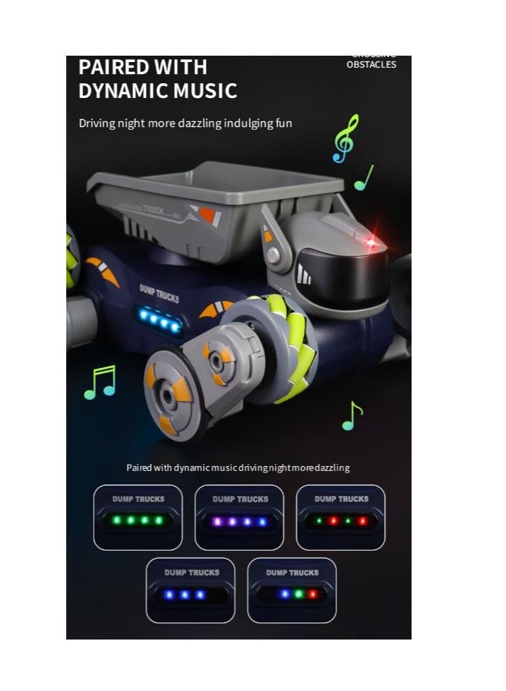 New Spray Light Music Deformation Stunt Car 2.4G Remote Control Boy Electronic Pet Toy Gift