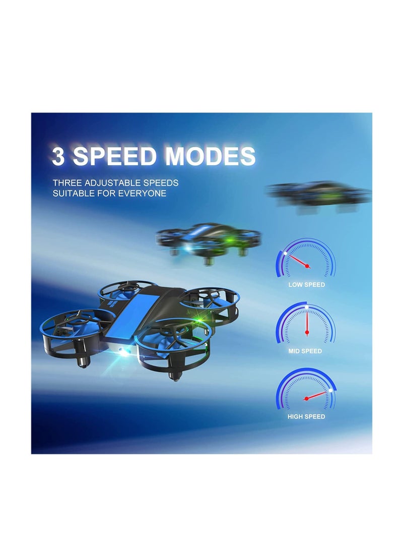 Mini Drone for Kids and Beginners-Remote Control Quadcopter Indoor Helicopter Plane with 3D Flip, Auto Hovering, Headless Mode, 3 Batteries, Best Gift Toy for Boys & Girls