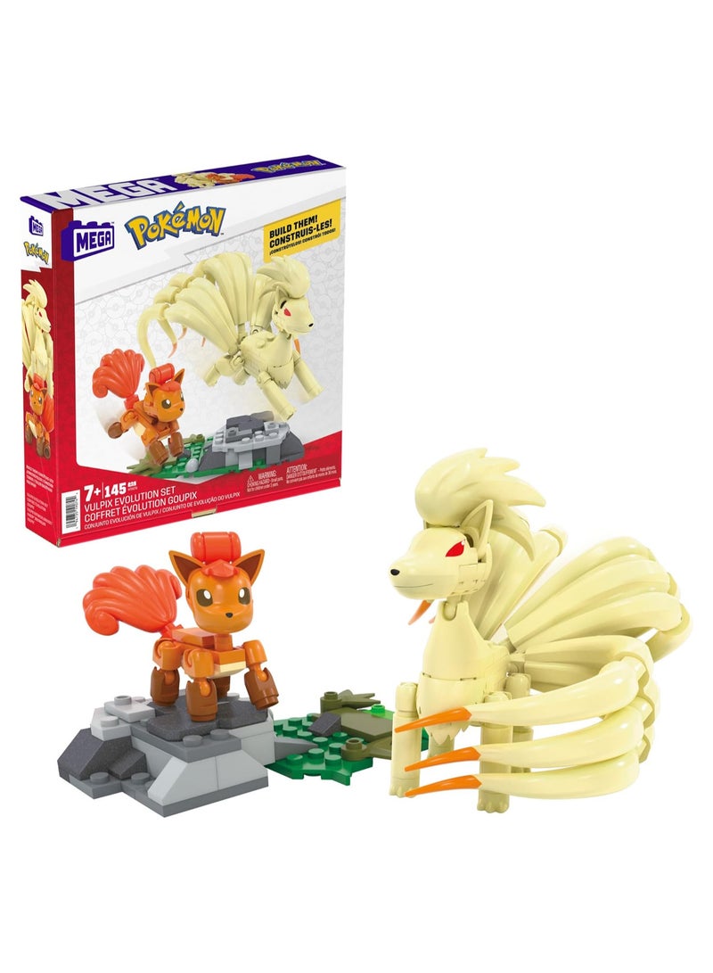 MEGA Pokemon - Vulpix Evolution Pokemon Building Set - 145 PCS