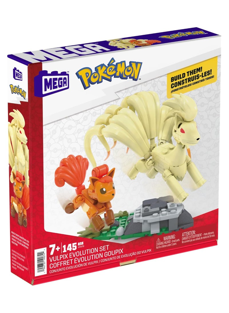 MEGA Pokemon - Vulpix Evolution Pokemon Building Set - 145 PCS