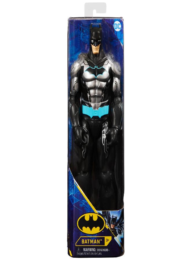 Batman 12-inch Bat-Tech Action Figure (Black/Blue Suit), Kids Toys for Boys Aged 3 and up