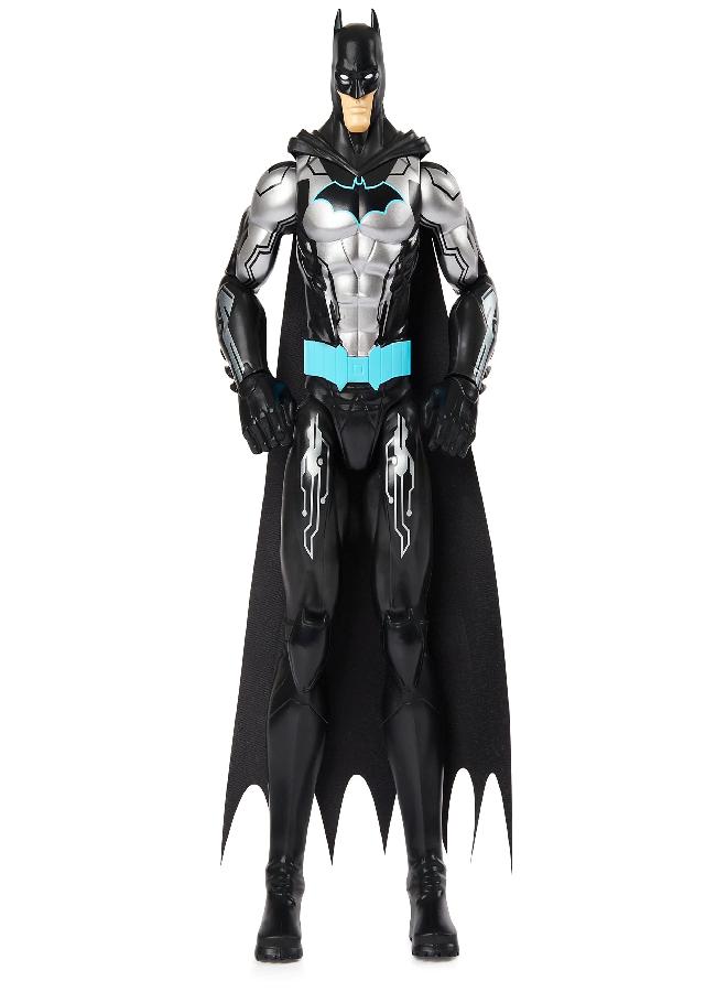 Batman 12-inch Bat-Tech Action Figure (Black/Blue Suit), Kids Toys for Boys Aged 3 and up