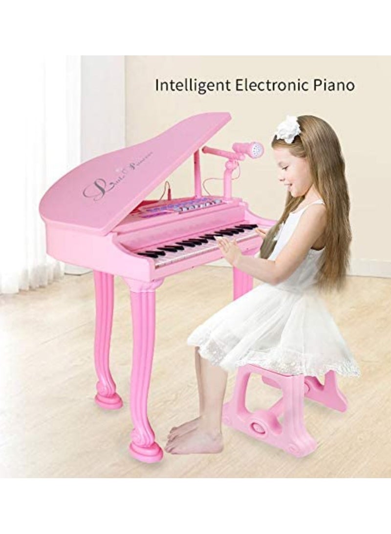 Little Princess Piano With Bench And Microphone 650X430X140 Millimeter