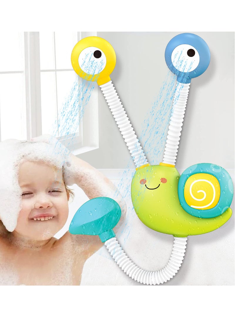 Electric Spray Water Squirt Sprinkler Bath Toys for Babies, Upgraded Double Sprinkler Shower for Kids 18 Months and Up, Fun Water Play for Bathtime and Preschool Activities.