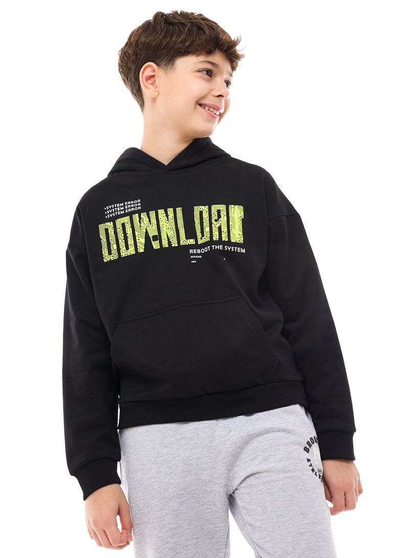 Boys' Hoodie  (8-14yrs) Black