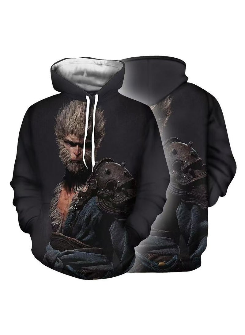Black Mythology Hoodie Hoodie Loose Top