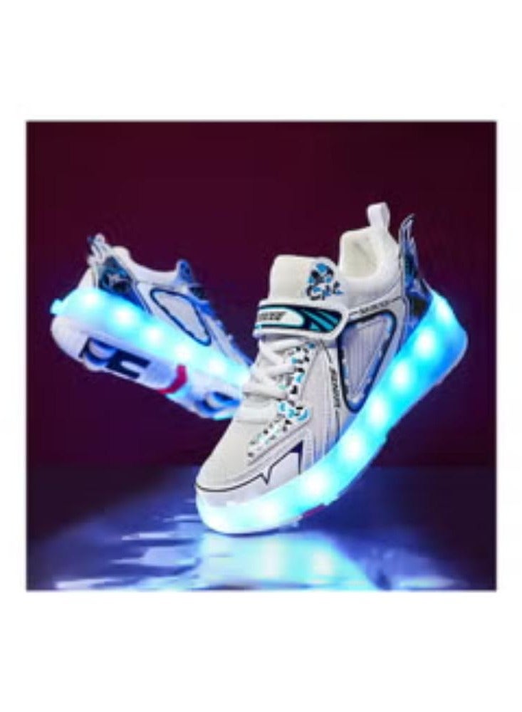 Rechargeable Roller Skate Shoes With LED Light And Accessories