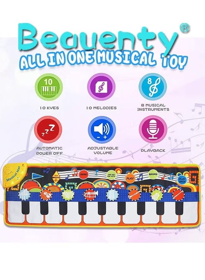 Piano Musical Dance Blanket Mat for Kids