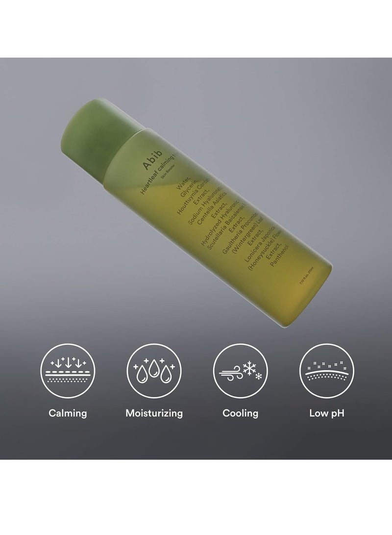 Abib Heartleaf Calming Toner Skin Booster facial toner senstive skin irritated hyalurnic soothing acne skin relief instant tired skin 200ml