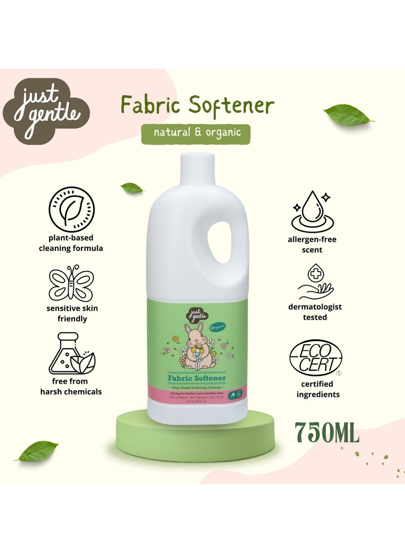 Plant-Based Natural Fabric Softener - Eco-Friendly, Hypoallergenic, Gentle on Sensitive Skin, 750ml