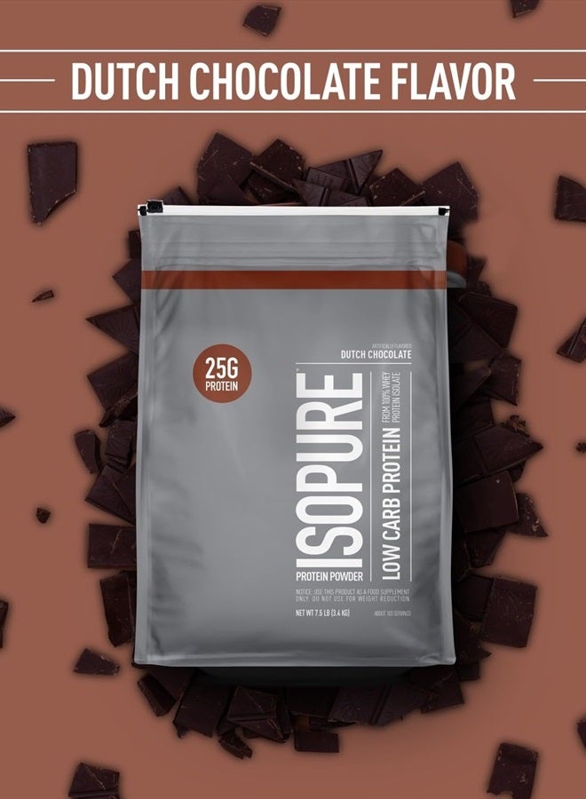 Protein Powder, Low Carb Whey Isolate, Gluten Free, Lactose Free, 25g Protein, Keto Friendly, Dutch Chocolate, 103 Servings, 7.5 Pound (Packaging May Vary)