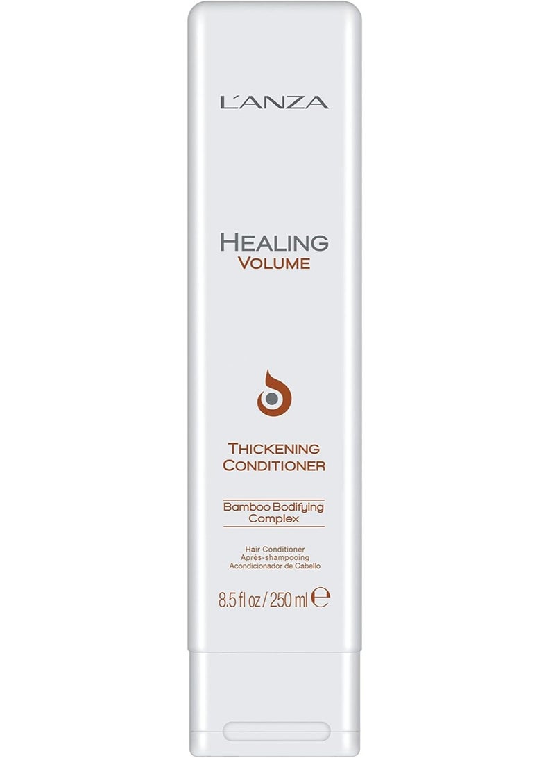 L'ANZA Healing Volume Thickening Conditioner Boosts Shine, Volume, and Thickness to Fine and Flat Hair, Rich with Bamboo Bodifying Complex and Keratin (8.5 Fl Oz)