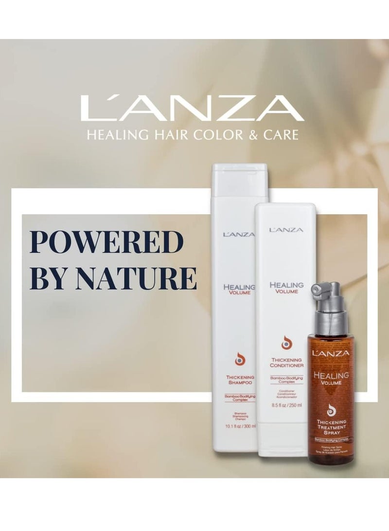 L'ANZA Healing Volume Thickening Conditioner Boosts Shine, Volume, and Thickness to Fine and Flat Hair, Rich with Bamboo Bodifying Complex and Keratin (8.5 Fl Oz)