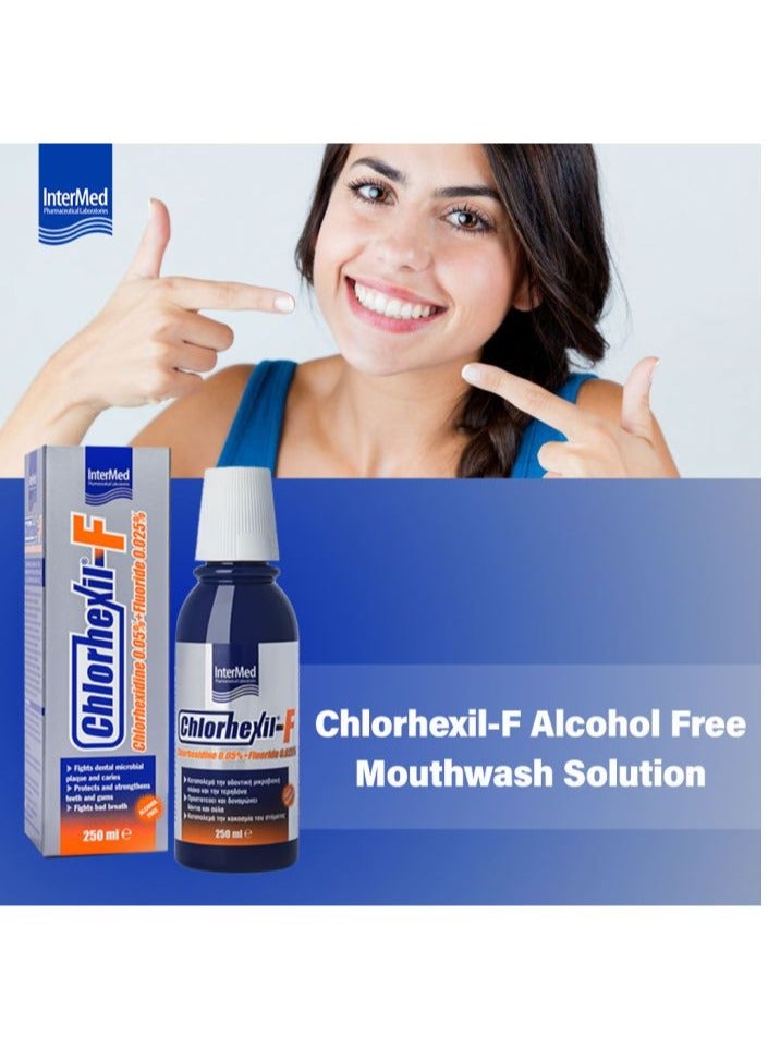 Intermed Chlorhexidine 0.05% + Fluoride 0.025% Mouthwash Solution 250ml - Daily effective care of teeth and gums