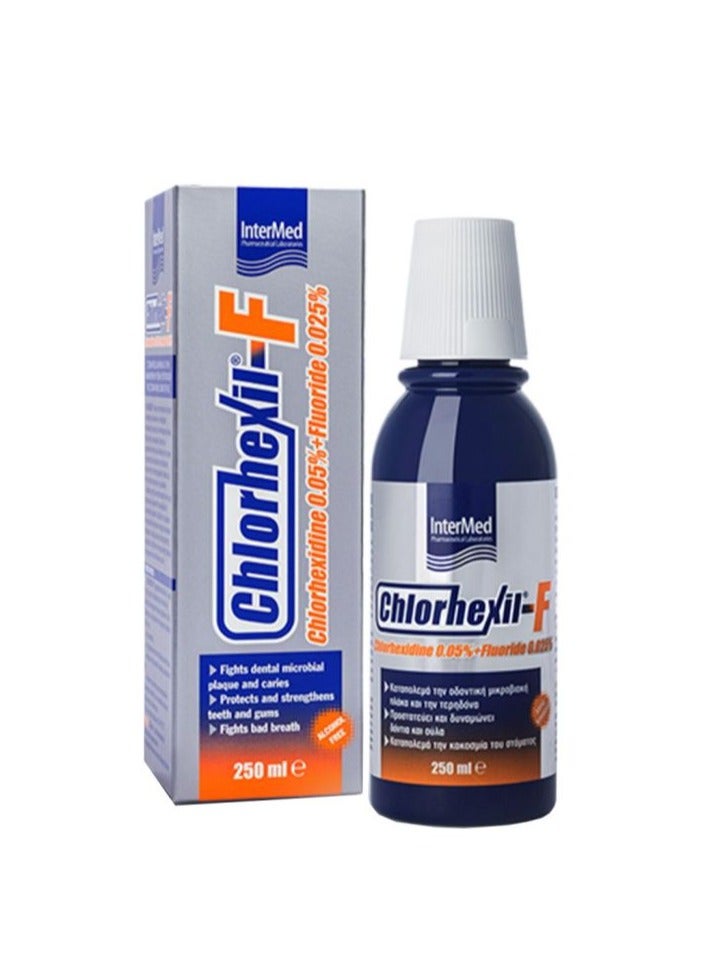 Intermed Chlorhexidine 0.05% + Fluoride 0.025% Mouthwash Solution 250ml - Daily effective care of teeth and gums