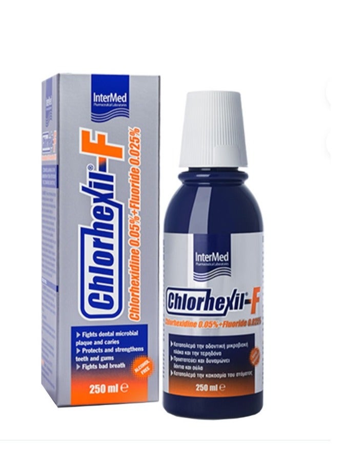 Intermed Chlorhexidine 0.05% + Fluoride 0.025% Mouthwash Solution 250ml - Daily effective care of teeth and gums