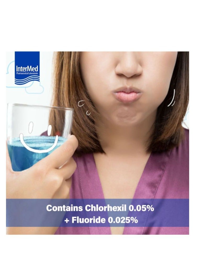 Intermed Chlorhexidine 0.05% + Fluoride 0.025% Mouthwash Solution 250ml - Daily effective care of teeth and gums