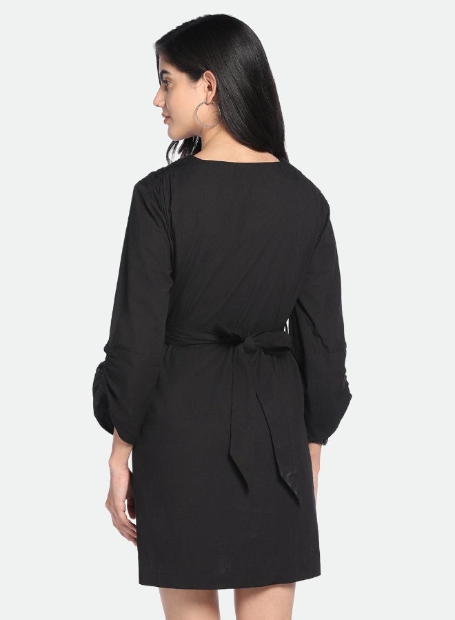 V-Neck Mini Dress