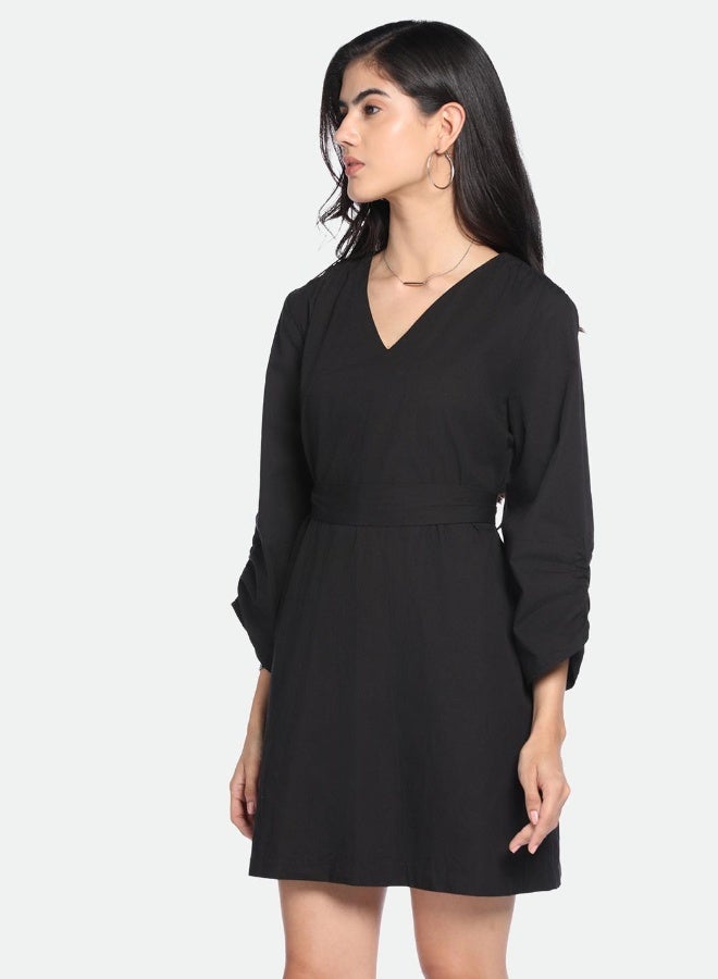 V-Neck Mini Dress