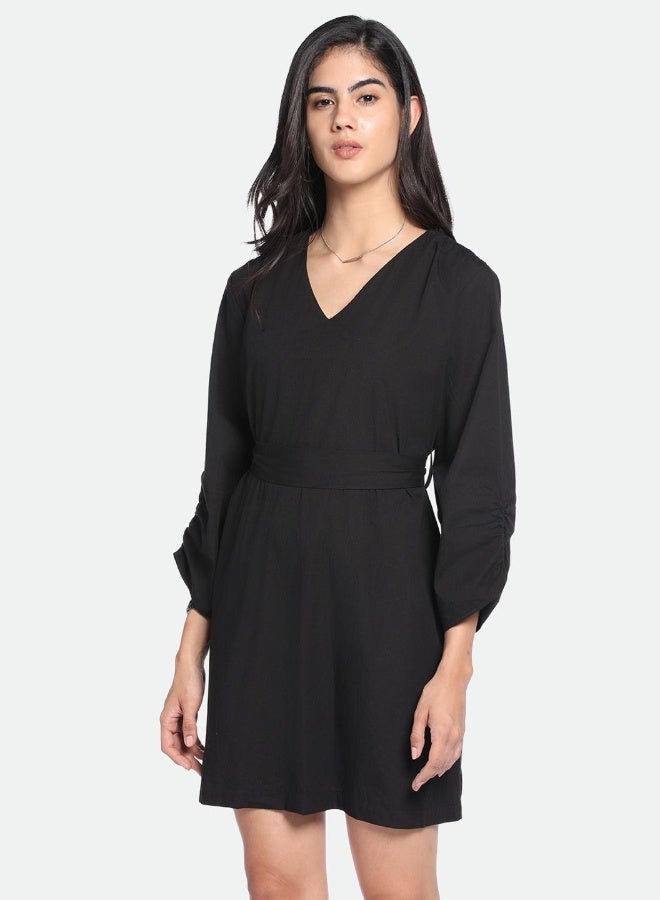 V-Neck Mini Dress