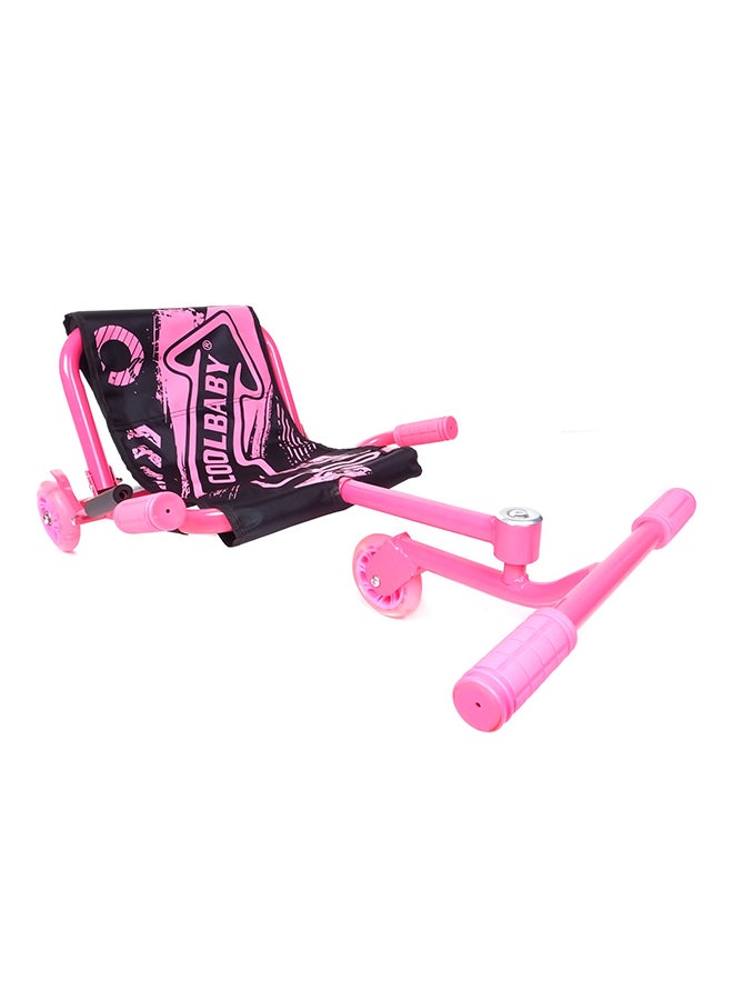 3-Wheel  Ride On Toy In Black/Pink With Comfortable Seat For Kids