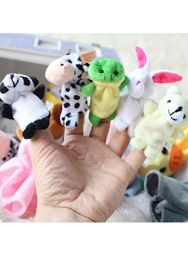 10- Piece Social And Sensory Colourful Stuffed Animal Finger Toy Set For Kids