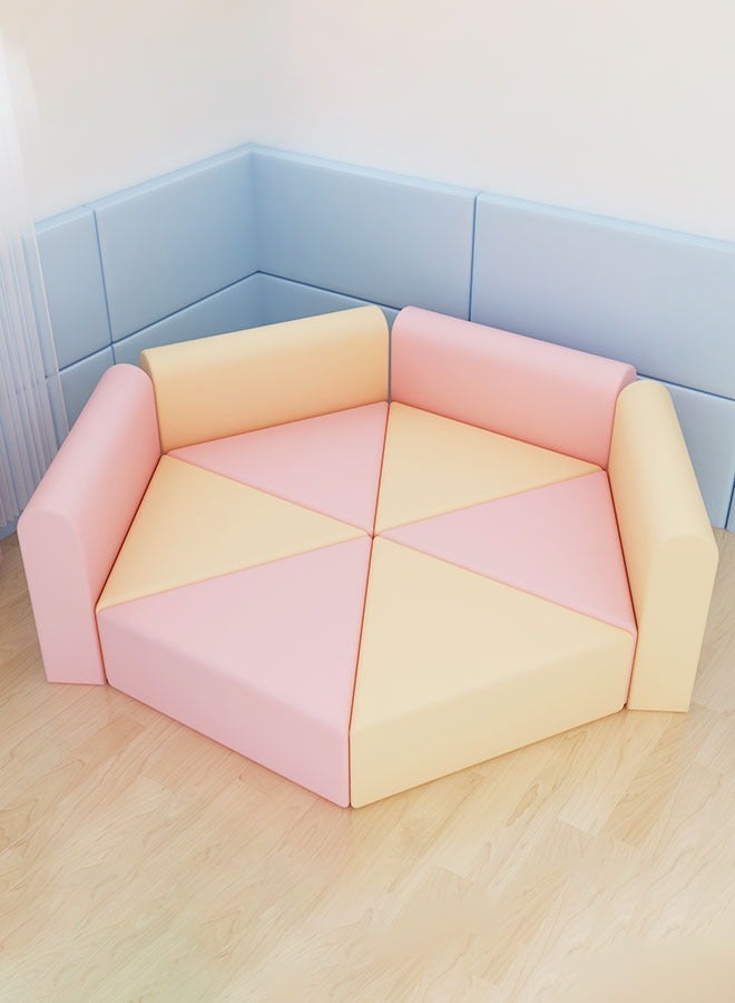 Early Education Kindergarten Hexagonal Sofa Soft Play Safety Area