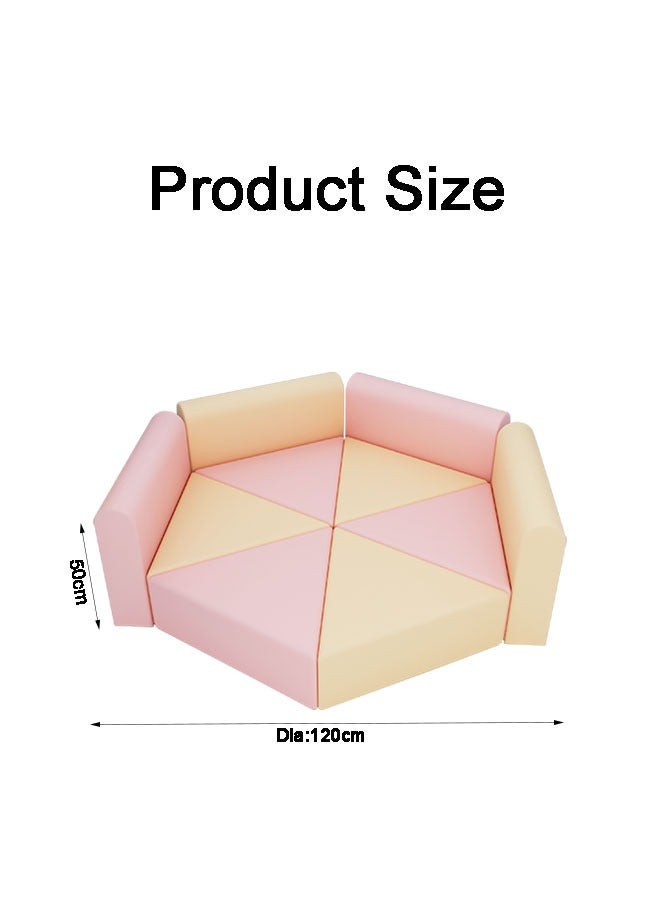 Early Education Kindergarten Hexagonal Sofa Soft Play Safety Area