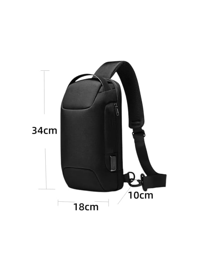 Cover Case for  Portal Remote Player,for Steam Deck LCD/OLED,for Rog Ally,for ,USB Carrying Shoulder Bag,Chest Bag,Backpack (Black)