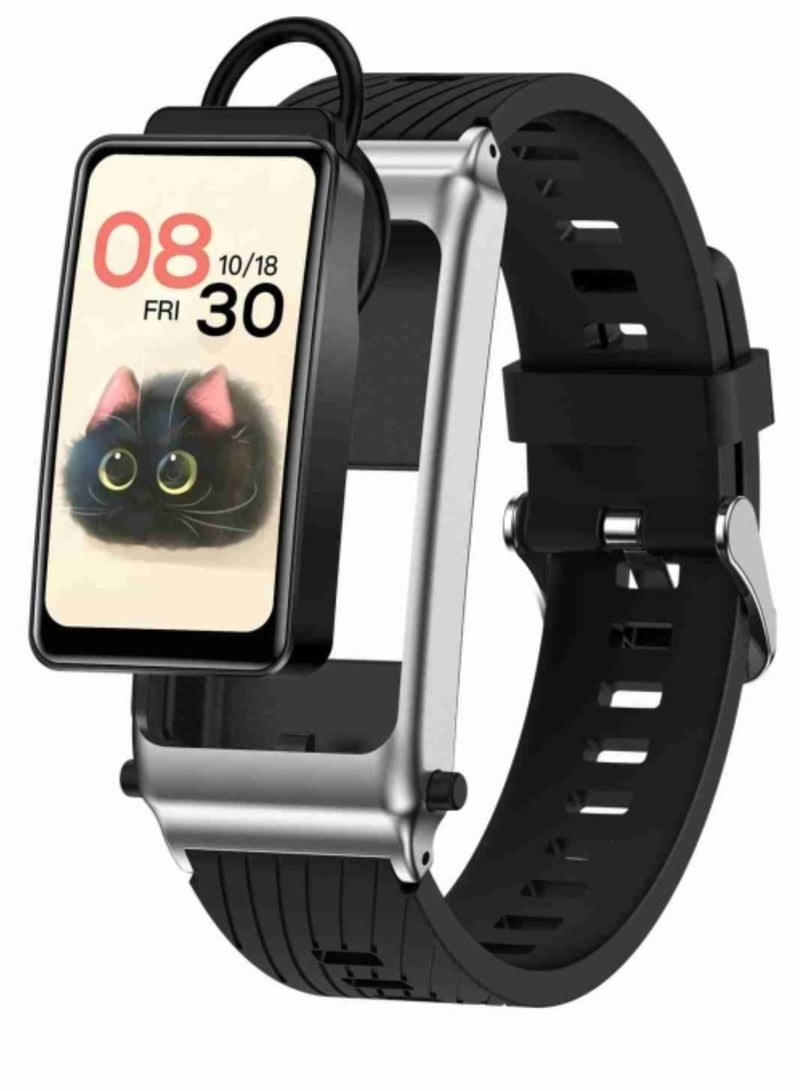 K80 Smartwatch with 1.57-inch Display, Integrated Blood Sugar Monitoring, TWS Headset, Body Temperature Tracking, Bluetooth Calls, NFC Access Control, and Comprehensive Health Monitoring