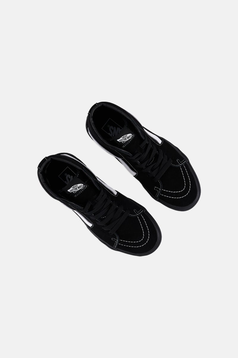 Kids Boy Sk8 Hi Lace Up Shoes, Black