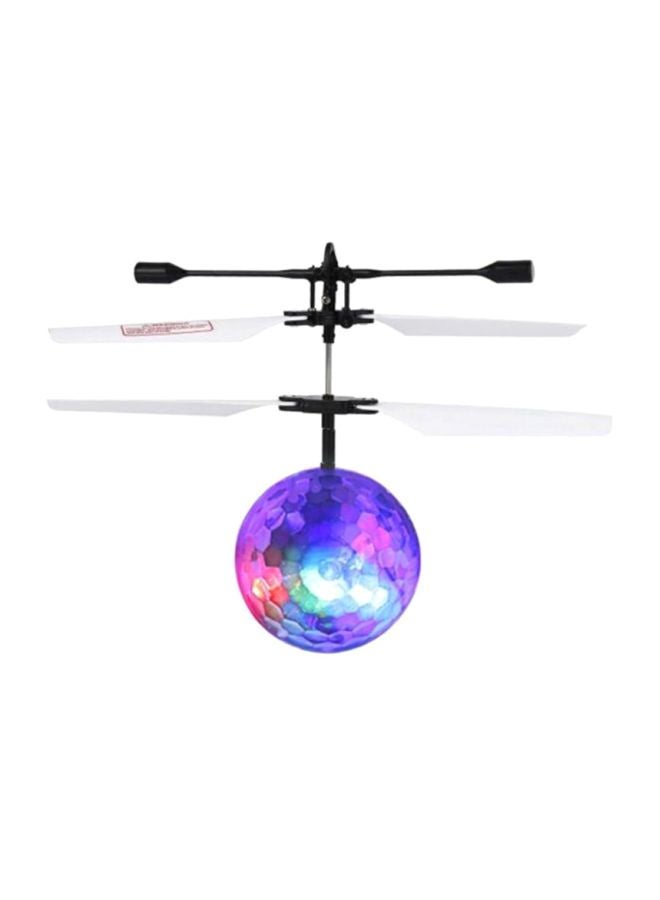 Led Light Remote Control Helicopter Prolonged Hours Of Playtime Purple/ Black 6+ Years 10x15x10cm