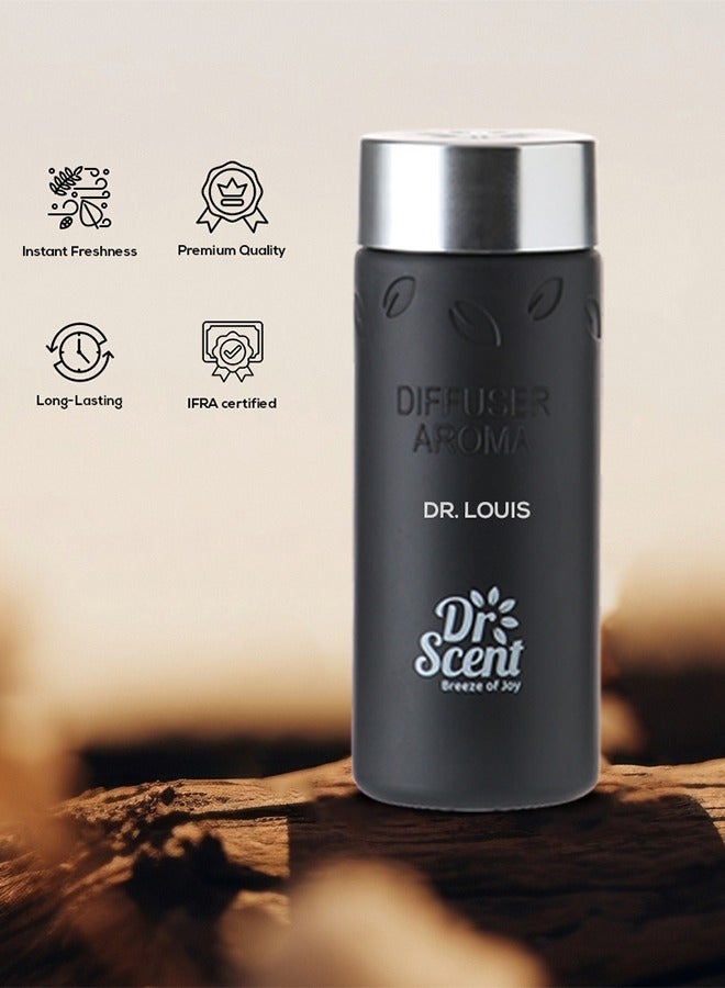 Premium Diffuser Aroma Oil Dr. Louis by Dr Scent Breeze of Joy | Made in the UK | Ideal for Office, Hotels, Homes, Spa | Notes of Bergamot, Citrus, Sicilian Orange, Grapefruit & Ambergris (170ml)