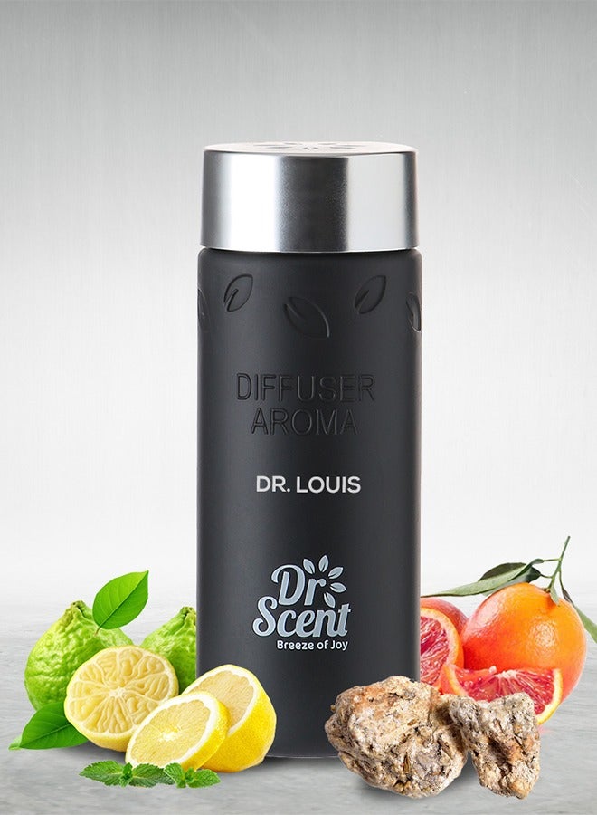 Premium Diffuser Aroma Oil Dr. Louis by Dr Scent Breeze of Joy | Made in the UK | Ideal for Office, Hotels, Homes, Spa | Notes of Bergamot, Citrus, Sicilian Orange, Grapefruit & Ambergris (170ml)