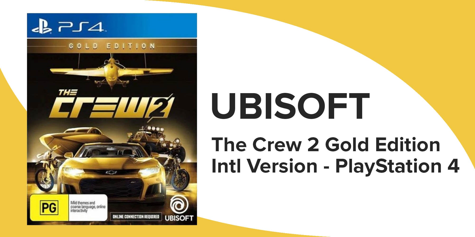 The Crew 2 Gold Edition (Intl Version) - Racing - PlayStation 4 (PS4)